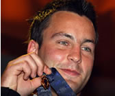 Jimmy Bartel with his Brownlow