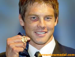 Ben Cousins with his Brownlow medal